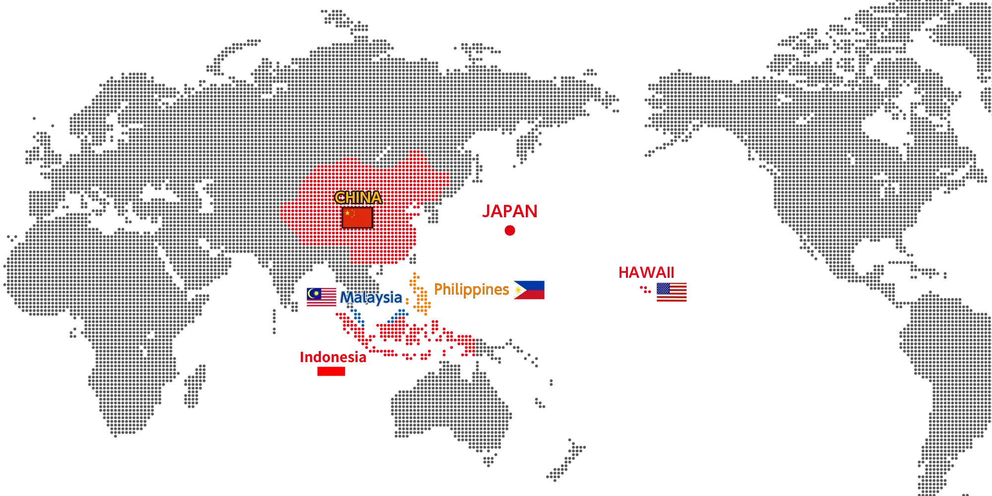 Dealer locator world map