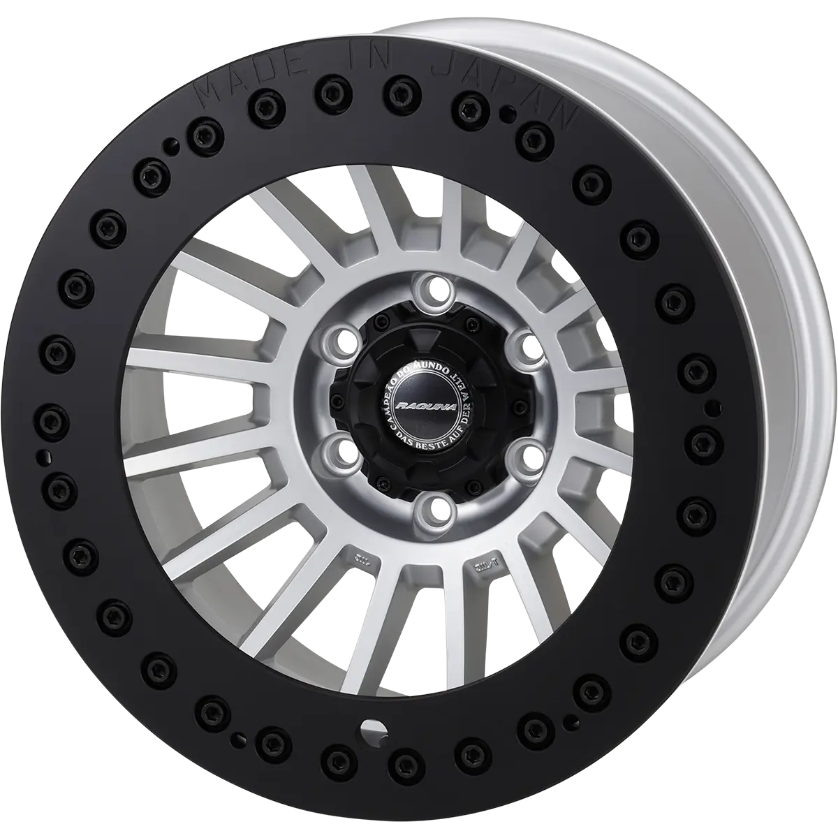 Desert Racer Beadlock JP SOLID SILVER & SOLID BLACK