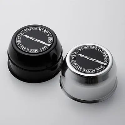 type B Black Silver Aluminium Center Cap